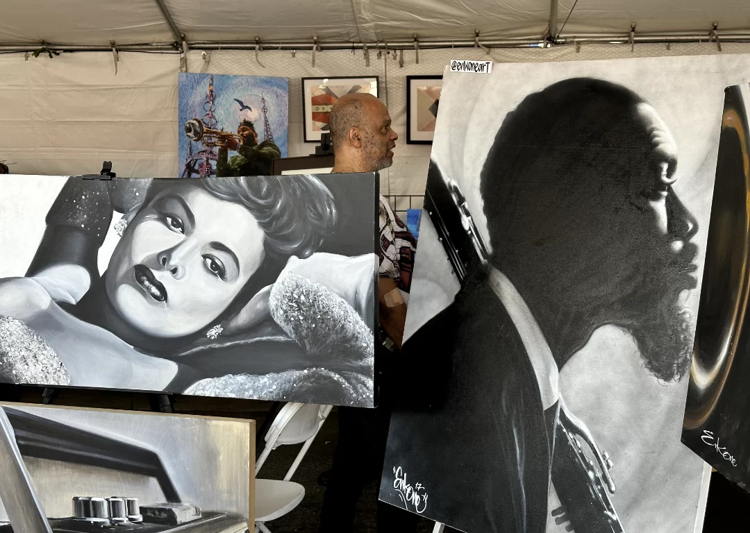 Experience Live Art at the Arts Pavilion | Central Avenue Jazz Festival 2023