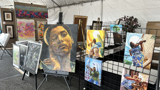 Experience Live Art at the Arts Pavilion | Central Avenue Jazz Festival 2023