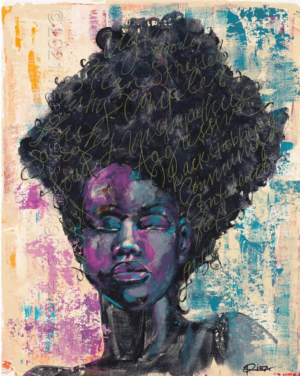 Black-Womans-Burden-artwork by Riea Owens @RieasArt