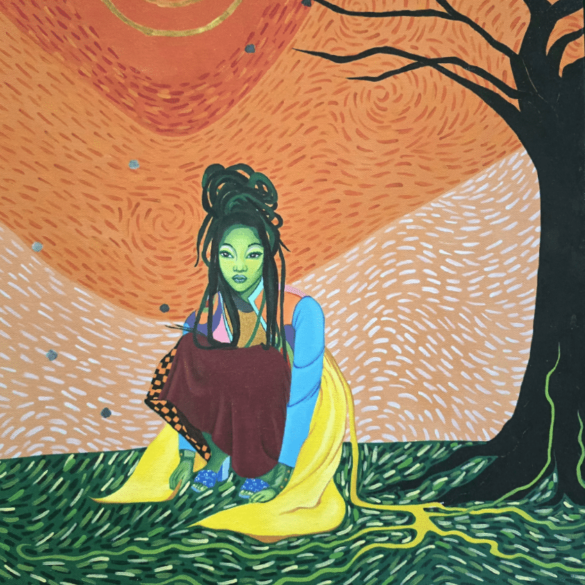 &ldquo;To Be Reborn&rdquo;<br />
Artist: X. Darvi<br />
Acrylic On Canvas<br />
16&rdquo; X 20&rdquo; Canvas<br />
17.5&rdquo; X 21.5&rdquo; Framed