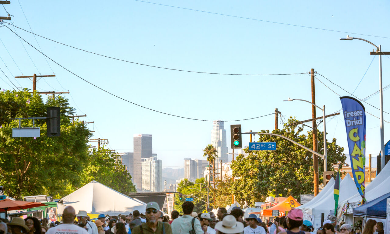 Arts Pavilion at the 30th Central Avenue Jazz Festival